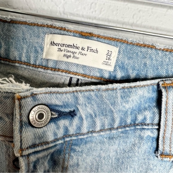 Abercrombie & Fitch Jeans Womens 33 16 S The Vintage Flare High Rise CL - Picture 4 of 10
